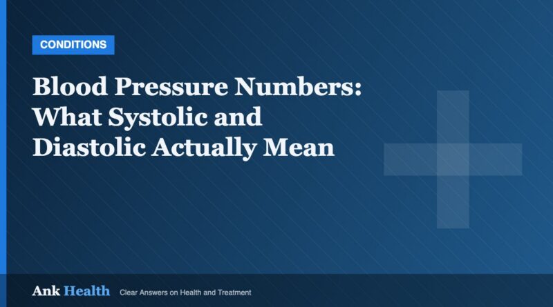 Blood Pressure Numbers: What Systolic and Diastolic Actually Mean